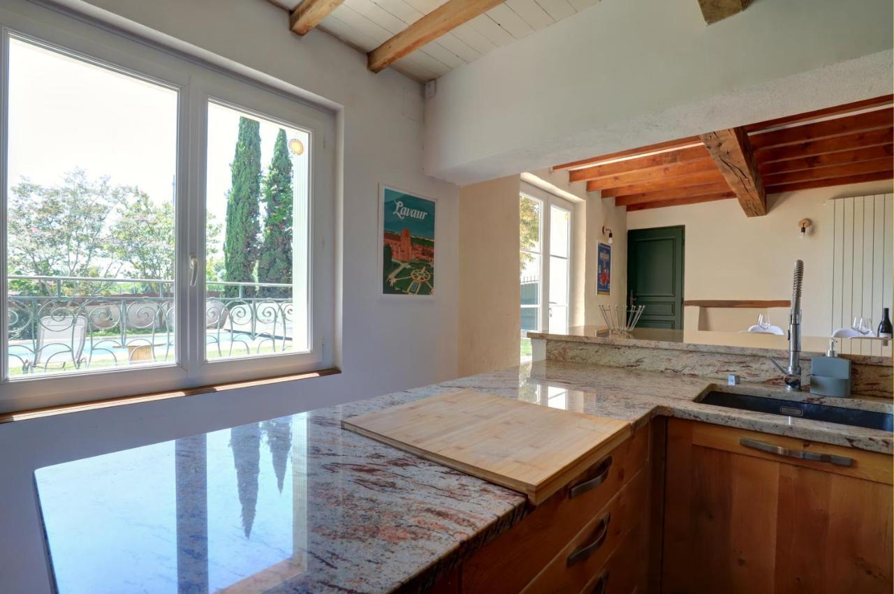 Gîte la grappe Occitane - 14 personnes - piscine privée Ambres Extérieur photo