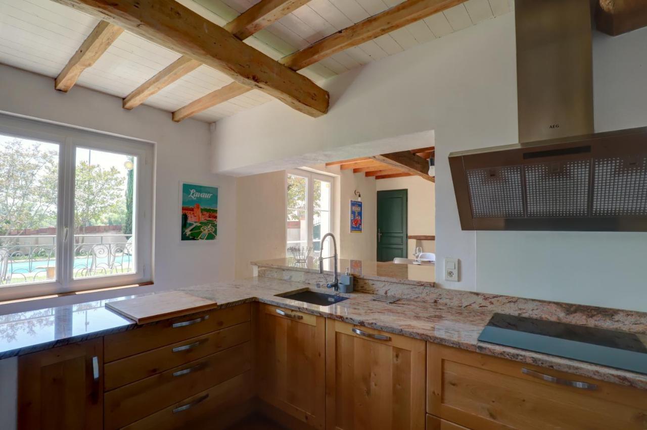 Gîte la grappe Occitane - 14 personnes - piscine privée Ambres Extérieur photo