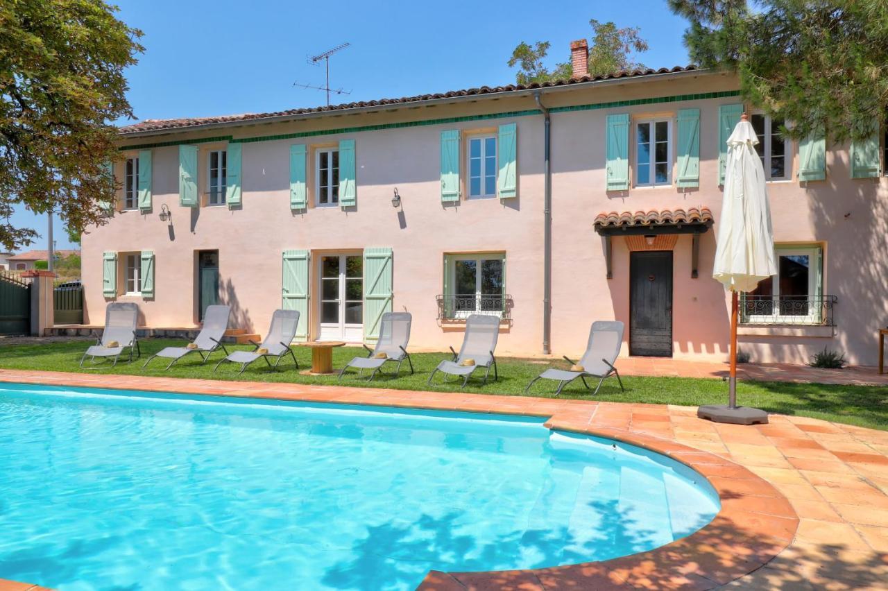 Gîte la grappe Occitane - 14 personnes - piscine privée Ambres Extérieur photo