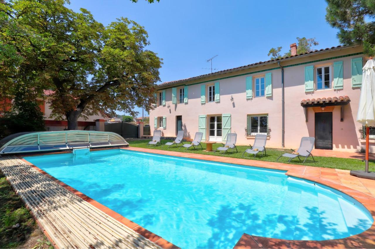 Gîte la grappe Occitane - 14 personnes - piscine privée Ambres Extérieur photo